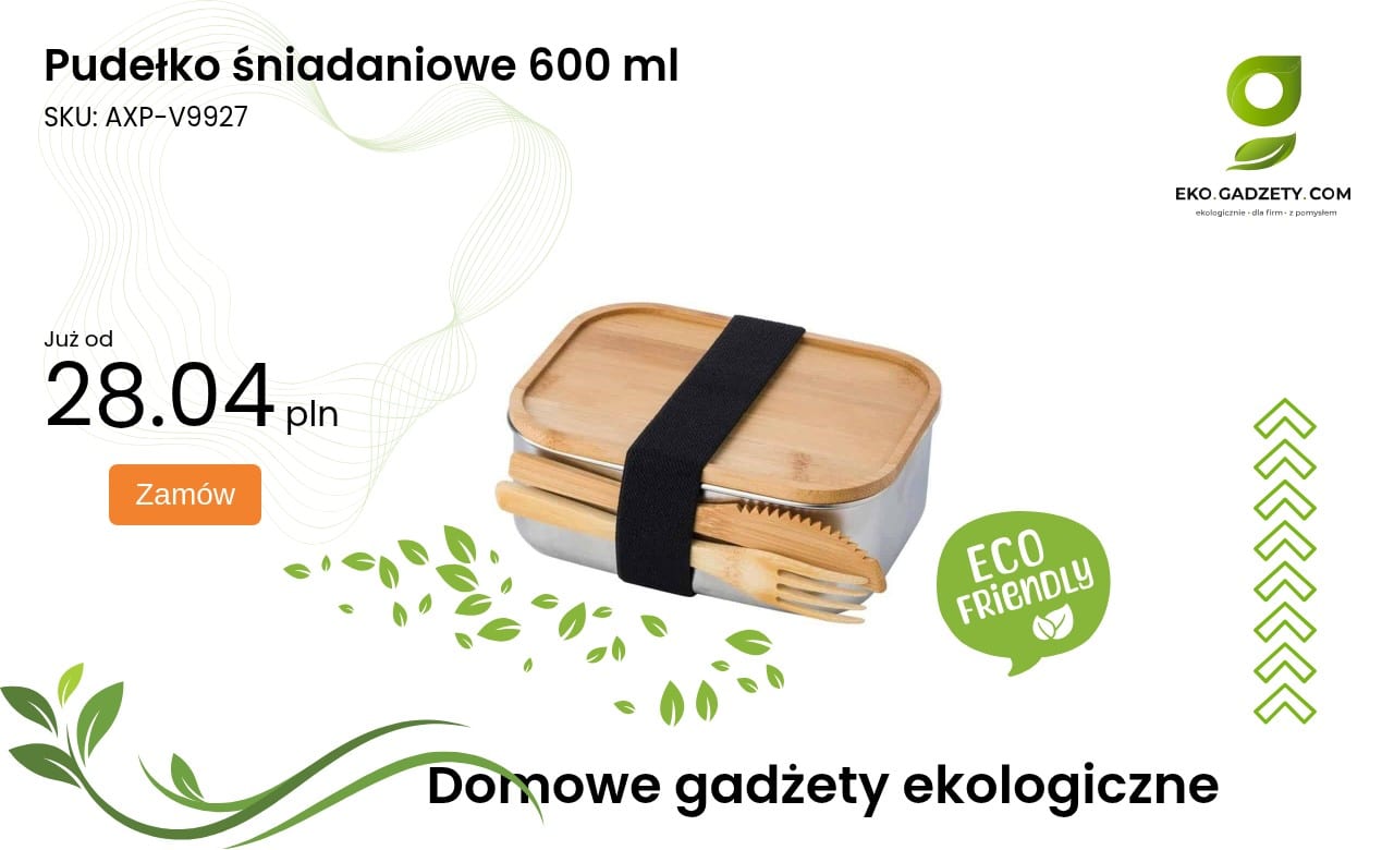 Pudełko śniadaniowe 600 ml Pudełko śniadaniowe o pojemności 600 ml