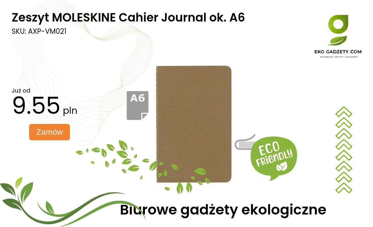 Zeszyt MOLESKINE Cahier Journal ok. A6 Zeszyt Moleskine Cahier Journal rozmiar A6