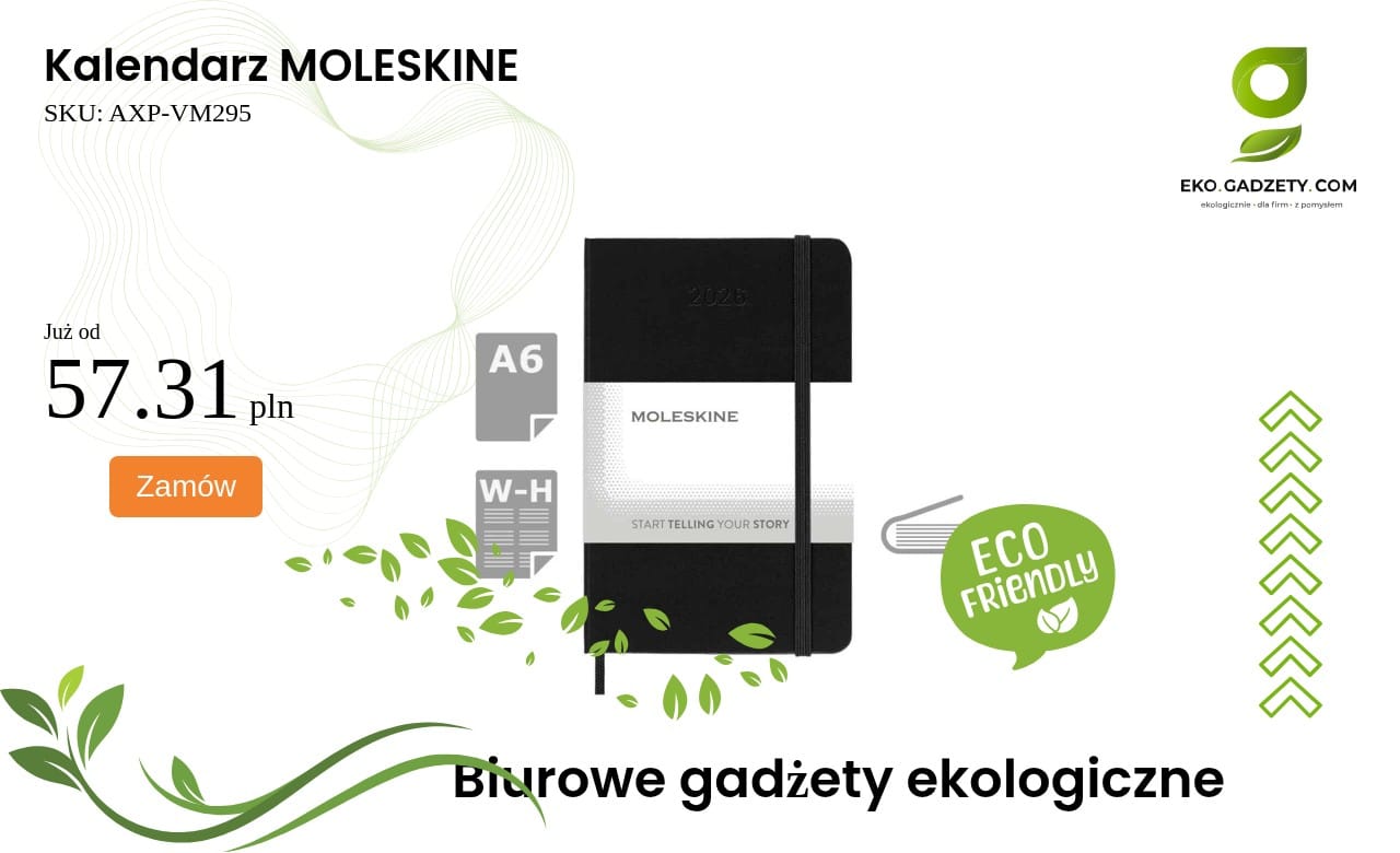Kalendarz MOLESKINE Kalendarz marki Moleskine na biurko