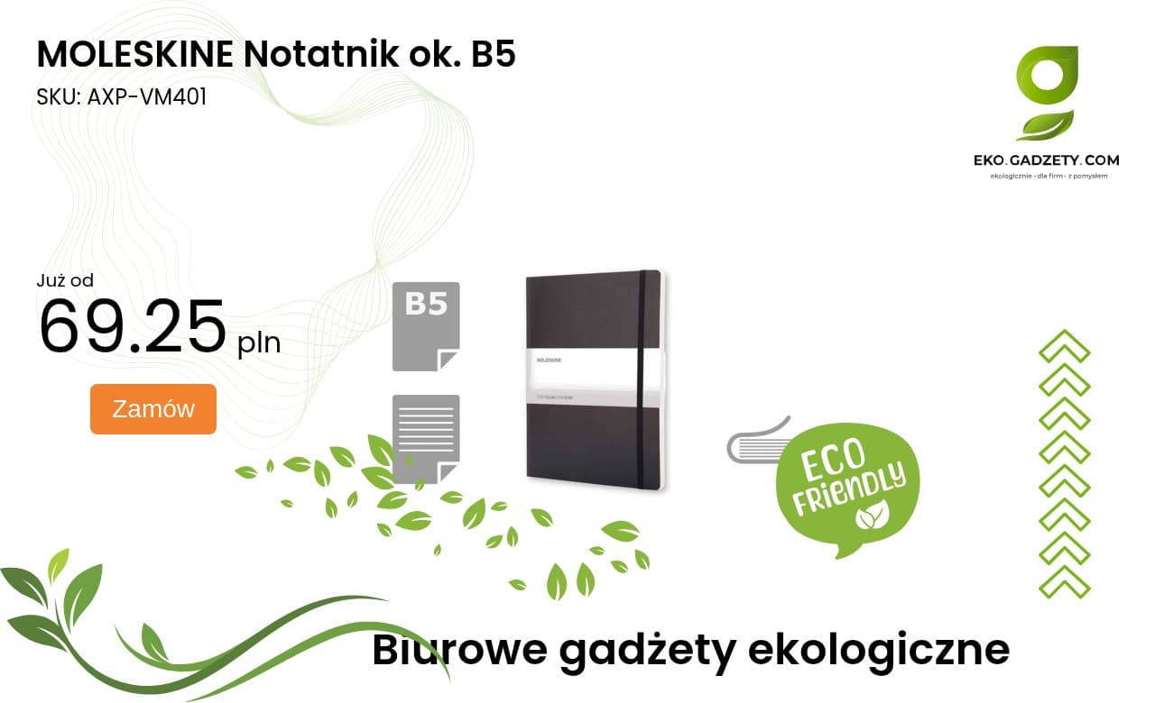 MOLESKINE Notatnik ok. B5 Notatnik Moleskine rozmiar około B5